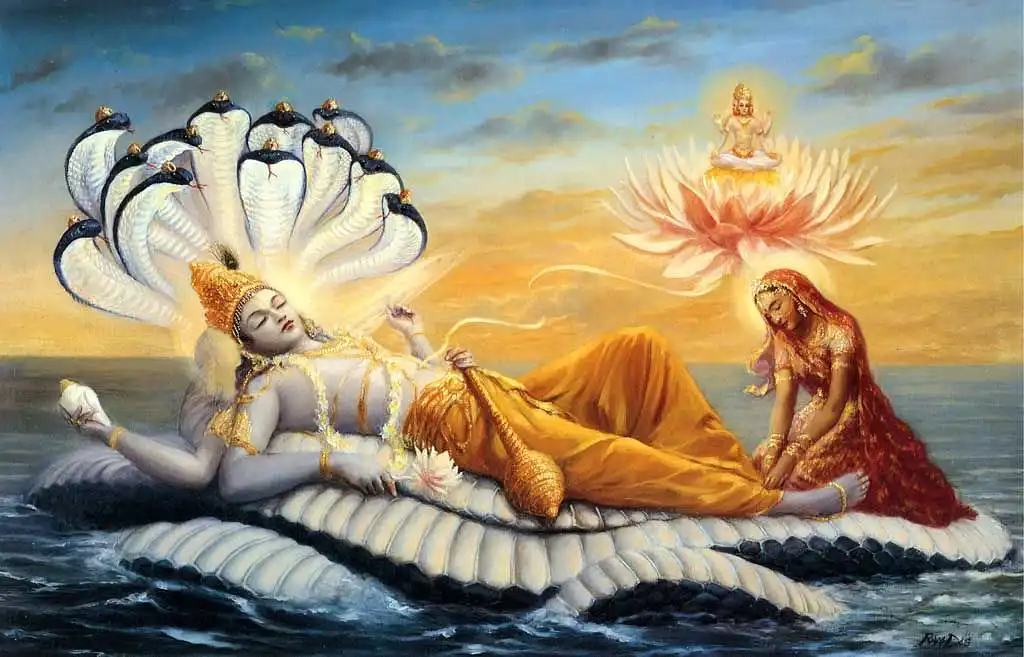 lord vishnu sleeping